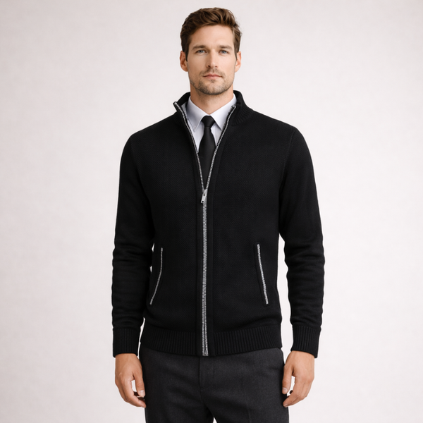 Men's black item — layering piece