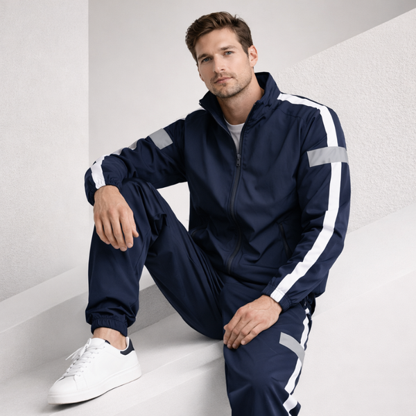 Men's polyester set alternate angle — coordinated — Abakhan Maximus 2 Piece Set — Sonverdano