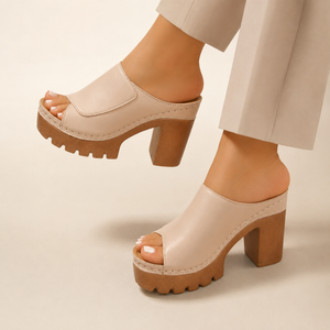 Women's heels color detail — elegant — Ambre Heeled Sandals for every occasion — Sonverdano