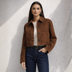 Marissa Suede Crop Jacket