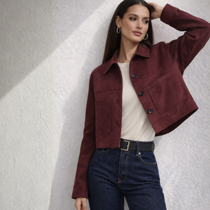 Marissa Suede Crop Jacket