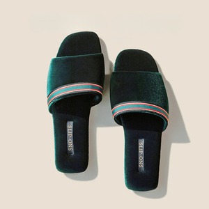 Women's spin-ons open toe slippers — footwear