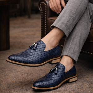 Ludo Weave Leather Loafers