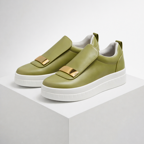 Gold Olive Shoes