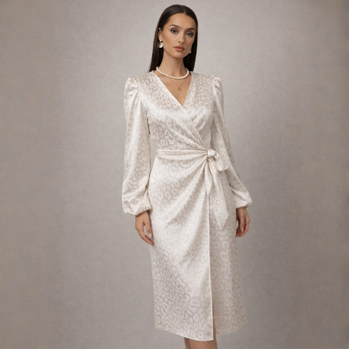 Nica Leopard Wrap Dress