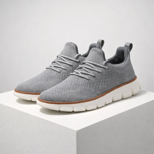Men's Gray shoe with lace — everyday footwear