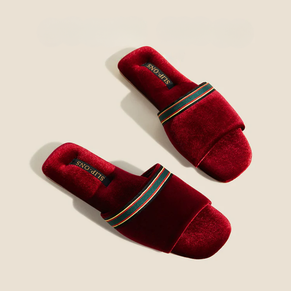 Women's spin-ons open toe slippers — footwear
