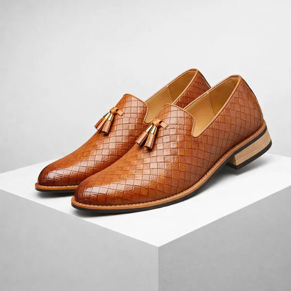 Ludo Weave Leather Loafers