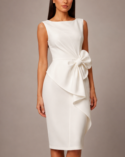 Catherine Bow Midi Dress