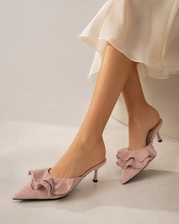 Arabella Ruffle Mules