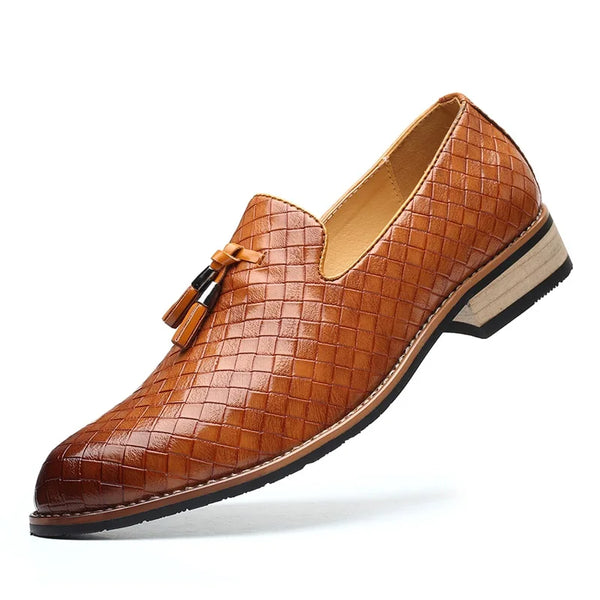 Ludo Weave Leather Loafers