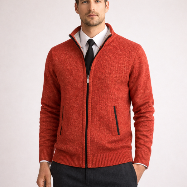 Men's red item — layering piece