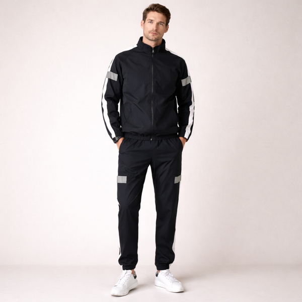 Men's polyester set color detail — coordinated — Abakhan Maximus 2 Piece Set — Sonverdano