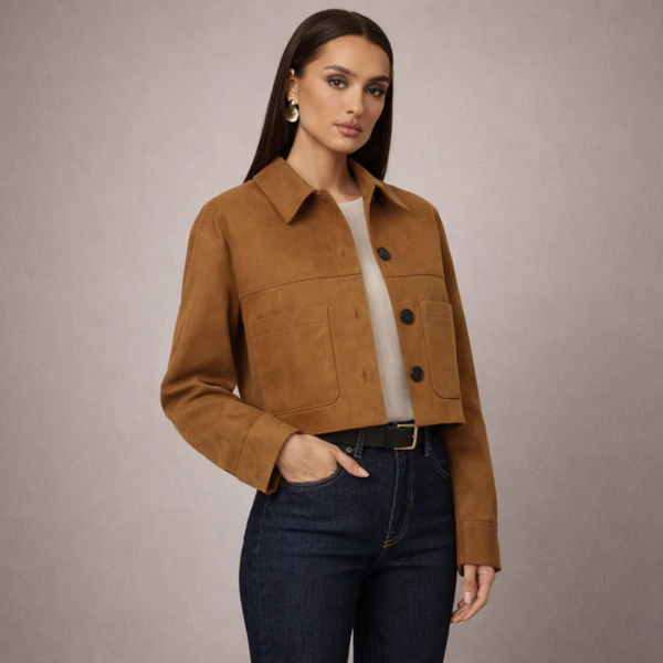 Marissa Suede Crop Jacket
