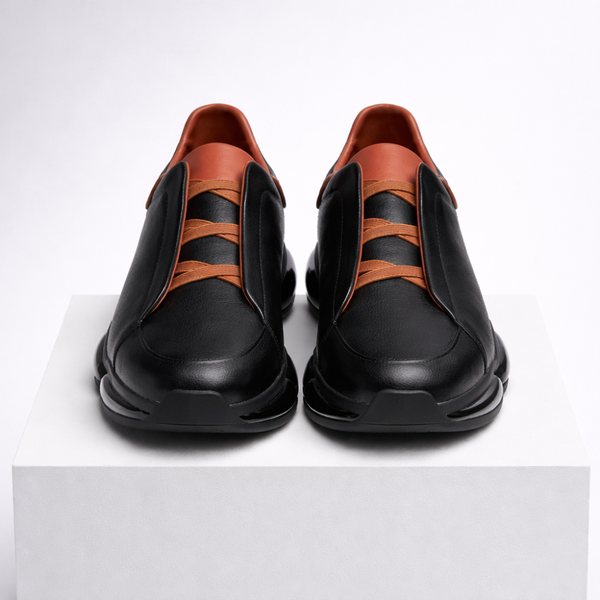 Men's Black shoe with lace — everyday footwear