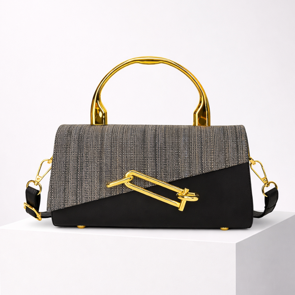 Women's white handbag styled look — everyday — PR-0613 - Women Rhinestone Crossbody Handbag PU Leather — Sonverdano