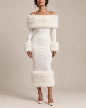 Noella Off-Shoulder Midi Dress