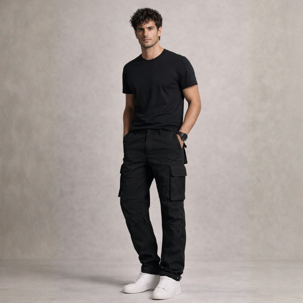 Men's black item — casual wear