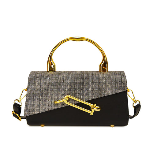 Women's stone crossbody bag back view 8 — everyday — PR-0613 - Women Rhinestone Crossbody Handbag PU Leather — Sonverdano