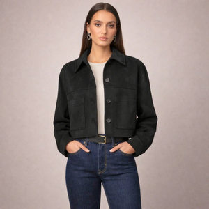 Marissa Suede Crop Jacket
