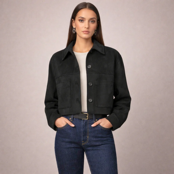 Marissa Suede Crop Jacket
