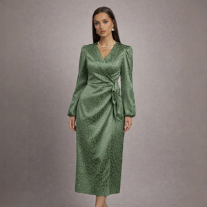 Nica Leopard Wrap Dress