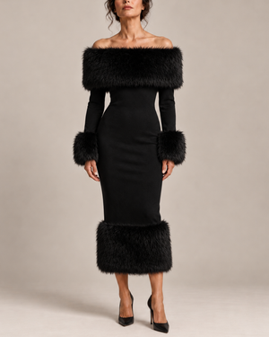 Noella Off-Shoulder Midi Dress