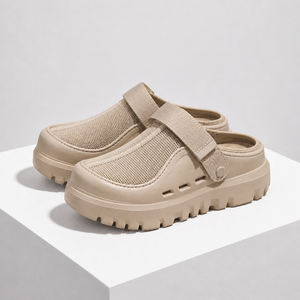 Women's beige mesh sandals color detail — versatile — Kai Mesh Sandals — Sonverdano