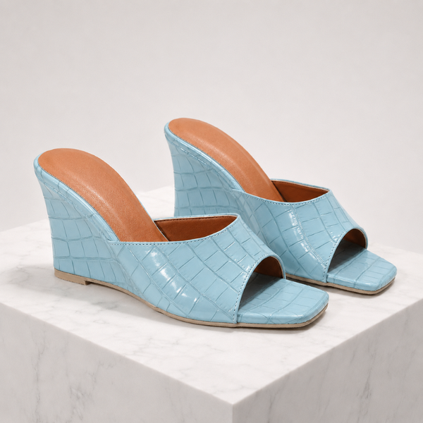 Women's heels styled look — elegant — Christina Wedge Sandals for every occasion — Sonverdano