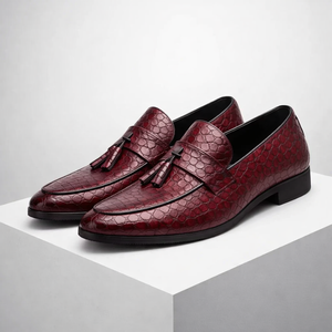 Men's lace loafers back view — versatile — Tino Croc Loafers for every occasion — Sonverdano
