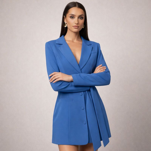 Women's Black dress with wrap flat — special occasions