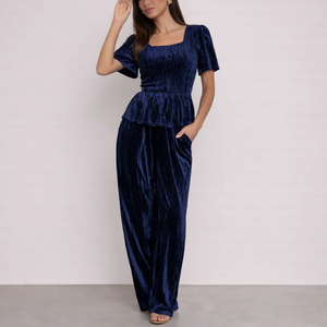 Women's black apparel velvet high-waisted — formal wear