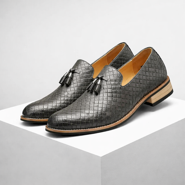 Ludo Weave Leather Loafers