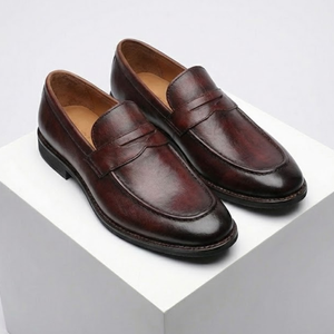 Riva Dark Casual Cowhide Loafers