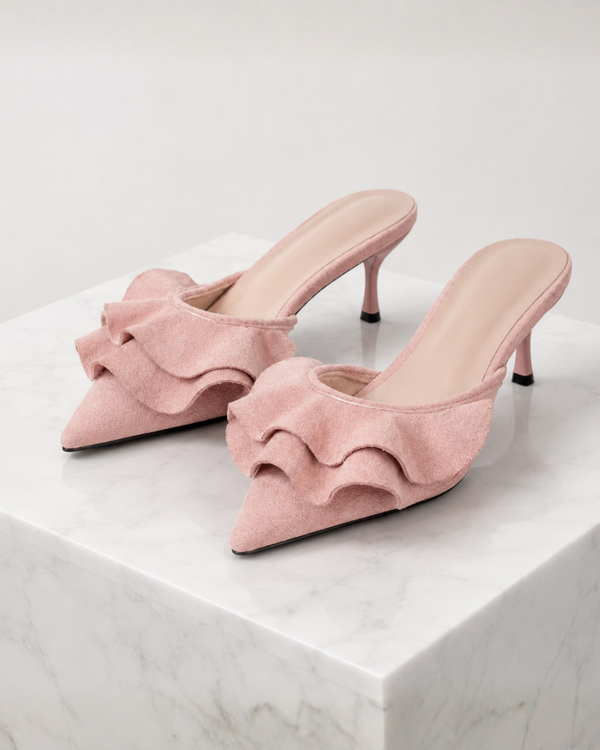Arabella Ruffle Mules