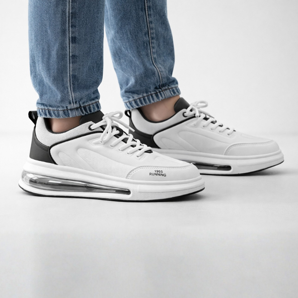 Men's white sneakers alternate angle — casual — Jee 1995 Chunky Sneakers — Sonverdano