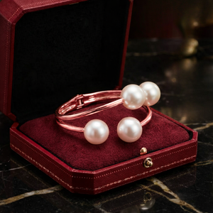 Aura Double Pearl Bangle
