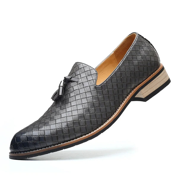 Ludo Weave Leather Loafers