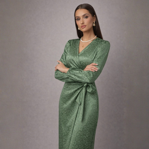 Nica Leopard Wrap Dress