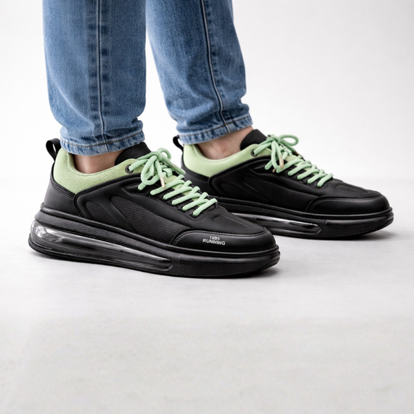 Men's black sneakers color detail — casual — Jee 1995 Chunky Sneakers — Sonverdano