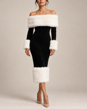 Noella Off-Shoulder Midi Dress