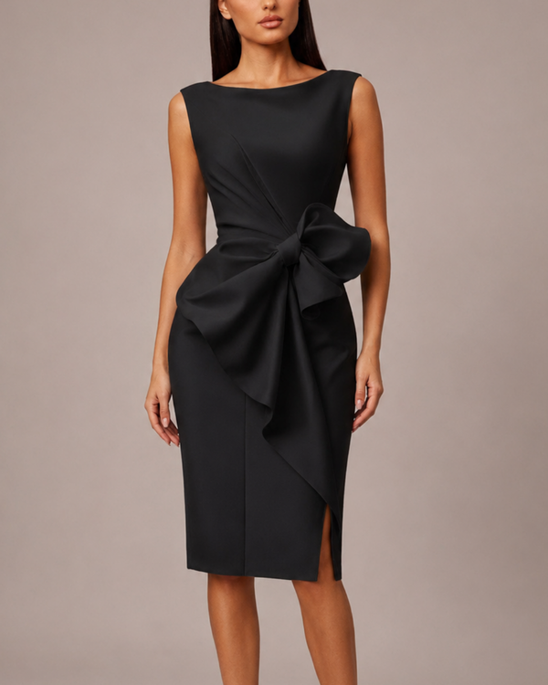 Catherine Bow Midi Dress
