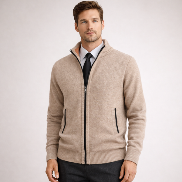 Men's khaki item — layering piece