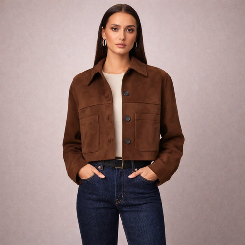 Marissa Suede Crop Jacket