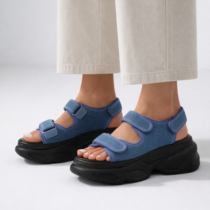 Women's sand sandals close-up 3 — summer for every occasion — Lizzie Chunky Sandals — Sonverdano