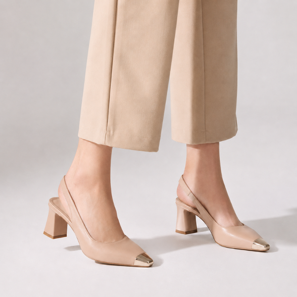 Women's heels front view — elegant — Maren Square Toe Heels for every occasion — Sonverdano