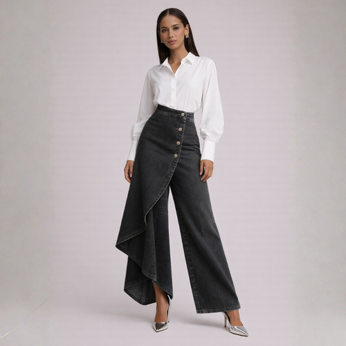 Becca Denim Skirt Pants