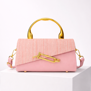 Women's white handbag close-up — everyday — PR-0613 - Women Rhinestone Crossbody Handbag PU Leather — Sonverdano