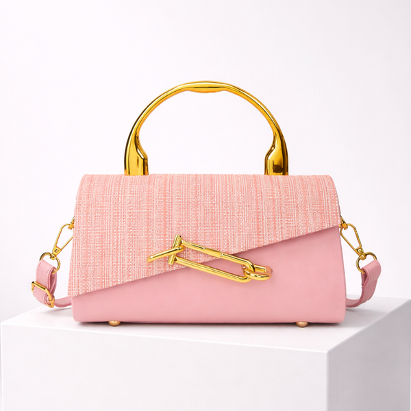 Women's white handbag close-up — everyday — PR-0613 - Women Rhinestone Crossbody Handbag PU Leather — Sonverdano