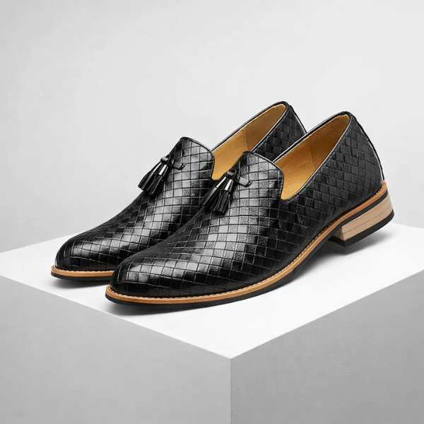 Ludo Weave Leather Loafers